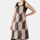 Tablier Cercles Brown géométriques Conception transparente (Insitu)