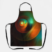 Tablier Cercles colorés Motif d'art Abstrait moderne #18 (Recto)