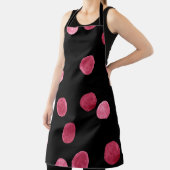 Tablier Cercles d'aquarelle Motif Arrière - plan noir (Insitu)