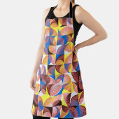 Tablier Cercles du milieu du siècle, rayures, tuiles vinta (Insitu)