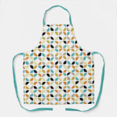 Tablier Cercles géométriques colorés Motif milieu du siècl (Recto)