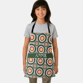 Tablier Cercles gris vert Motif minimal (Insitu)