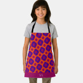 Tablier Cercles orange violet Motif minimal (Insitu)