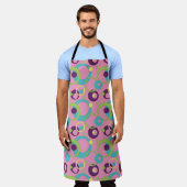 Tablier Cercles roses funky Tout-En-Plan (Porté)