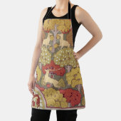 Tablier Cerf & Arbre, Écureuil, Oiseau, Baies Rowan Art No (Insitu)