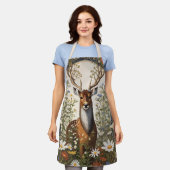 Tablier Cerf au milieu de la marguerite (Porté)