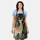 Tablier Cerf de Noël de la forêt de minuit (Porté)