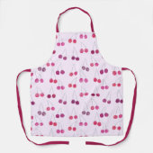 Tablier Cerise Aquarelle Motif rose (Recto)