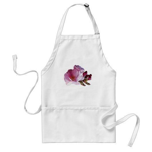 Tablier Cerise en fleurs et bourgeon (Devant)