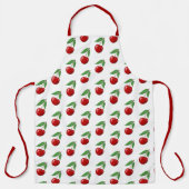 Tablier Cerises rouges partout sur le Motif graphique (Recto)