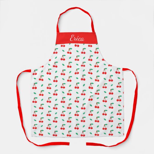 Tablier Cerises sur mesure (Recto)