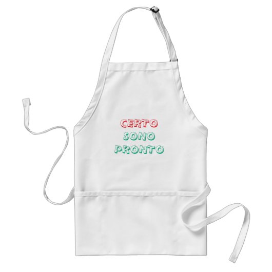 Tablier certo sono pronto italien Apron (Devant)
