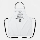 Tablier C'est ce que je fais - Je Cuis Et Je Connais Les C (Recto)