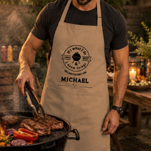 Tablier C'est ce que je fais, je fume de la viande et je s