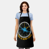 Tablier C'Est Comme Ça Que Je Passe L'Avion Pilote Chemise (Porté)