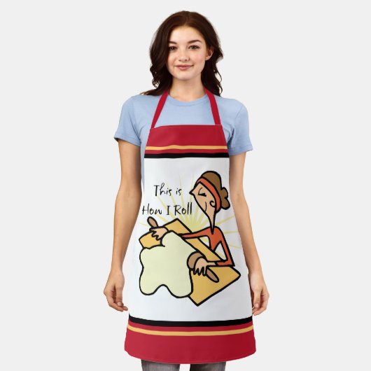 Tablier C'Est Comme Ça Que Je Pousse La Cuisine (Porté)