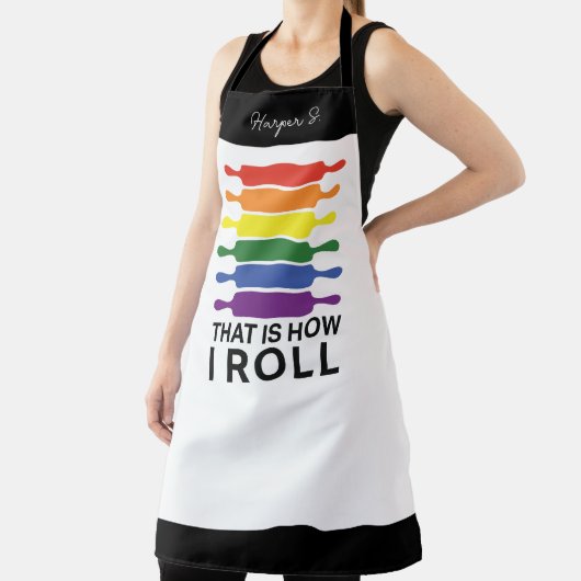 Tablier C'est comme ça que je roule - LGBTIQ drapeaux coul (Insitu)