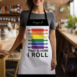 Tablier C'est comme ça que je roule - LGBTIQ drapeaux coul<br><div class="desc">🎨 "C'est comme ça que je roule !" 🏳️ 🌈 Cet tablier sert toutes les vibes de la fierté avec une touche de couleur parfaite. Que vous cuisiniez, grilliez ou que vous veniez de posséder la cuisine, pourquoi ne pas la rendre forte et fière? ✨ Prêt à cuisiner dans le...</div>