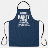 Tablier C'Est Drôle Pour Manly Apron (Recto)