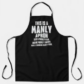Tablier C'Est Drôle Pour Manly Apron (Recto)