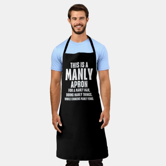Tablier C'Est Drôle Pour Manly Apron (Porté)