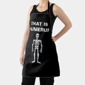 Tablier C'Est Humerus Funny Halloween Skeleton Bone Pun (Insitu)