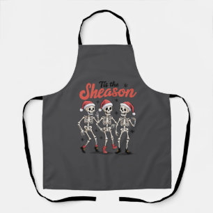 Tablier C'est la Saison Noël Danse Squelette Famille 