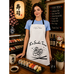 Tablier C'est l'heure du sushi, Sushi