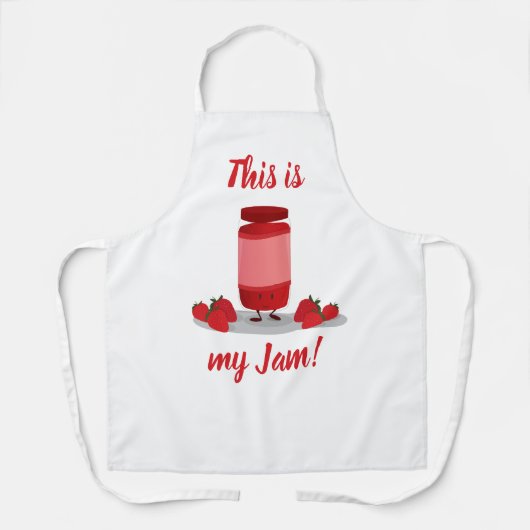 Tablier C'est ma confiture de fraise (Recto)