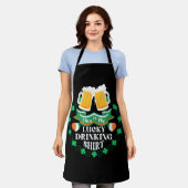 Tablier C'est ma Saint-Patrick de bière chanceuse (Porté)