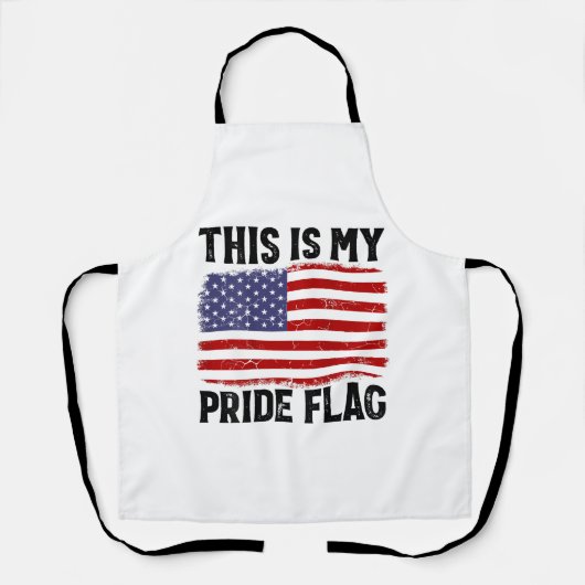 Tablier C'Est Mon Drapeau De Fierté Drapeau US, 4 juillet (Recto)