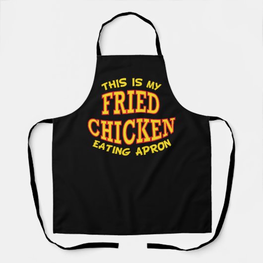 Tablier C'est mon poulet frit qui mange (Recto)