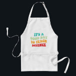 Tablier C'est un bon jour pour enseigner la science I<br><div class="desc">Un design mignon, parfait pour n'importe quel professeur de sciences, professeur de sciences au lycée, ou futur professeur de sciences qui aime enseigner! 'C'est un bon jour d'enseigner la science' citation pour un enseignant à porter le premier jour de l'école, au travail, ou les vacances. Es-tu un fier professeur d'équipe...</div>