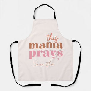 Tablier Cette Mama prie - Rustic Boho Design