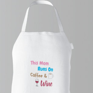 Tablier Cette Maman Fait Du Café Et Du Vin