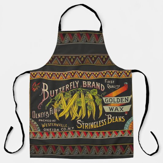 Tablier Chaîne Étiquette de haricot Vegetable Pays (Recto)