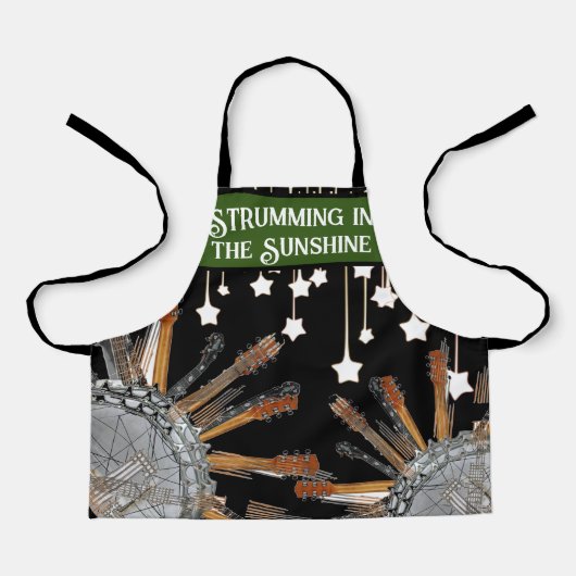 TABLIER CHAÎNES DE GUITARE AU SOLEIL (Recto)