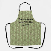 Tablier Chaînes ovales vertes (Recto)
