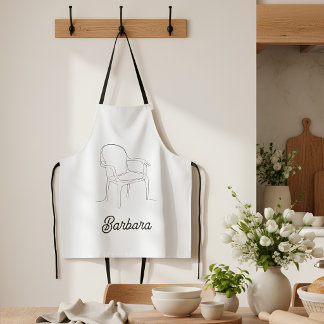Tablier Chaise de Soutien - Cadeau de Cuisine Élégant pour