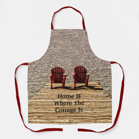 Tablier Chaises longues Red Adirondack (Recto)