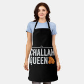 Tablier Challah Queen Funny Hanoukka Jewish Holiday Cadeau (Porté)