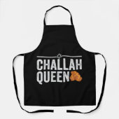 Tablier Challah Queen Funny Hanoukka Jewish Holiday Cadeau (Recto)