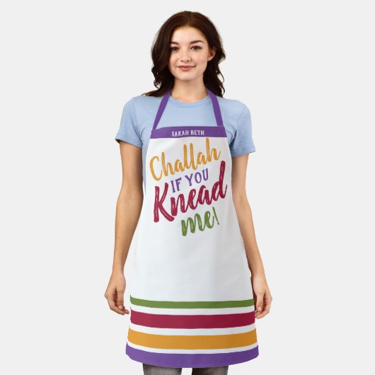 Tablier Challah si vous me connaissez Apron (Porté)