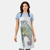 Tablier Chameleon à aquarelle mignonne (Porté)