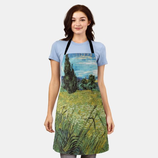 Tablier Champ de blé vert Vincent van Gogh (Porté)