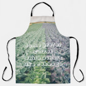 Tablier Champ de chou : vert&violet (Recto)