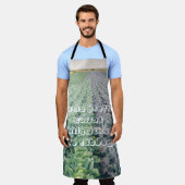 Tablier Champ de chou : vert&violet (Porté)