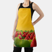Tablier Champ de Fraises Rouge Vibrant (Insitu)