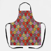 Tablier Champ de tulipe mixte (Recto)