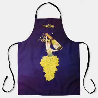 Tablier Champagne Grapes